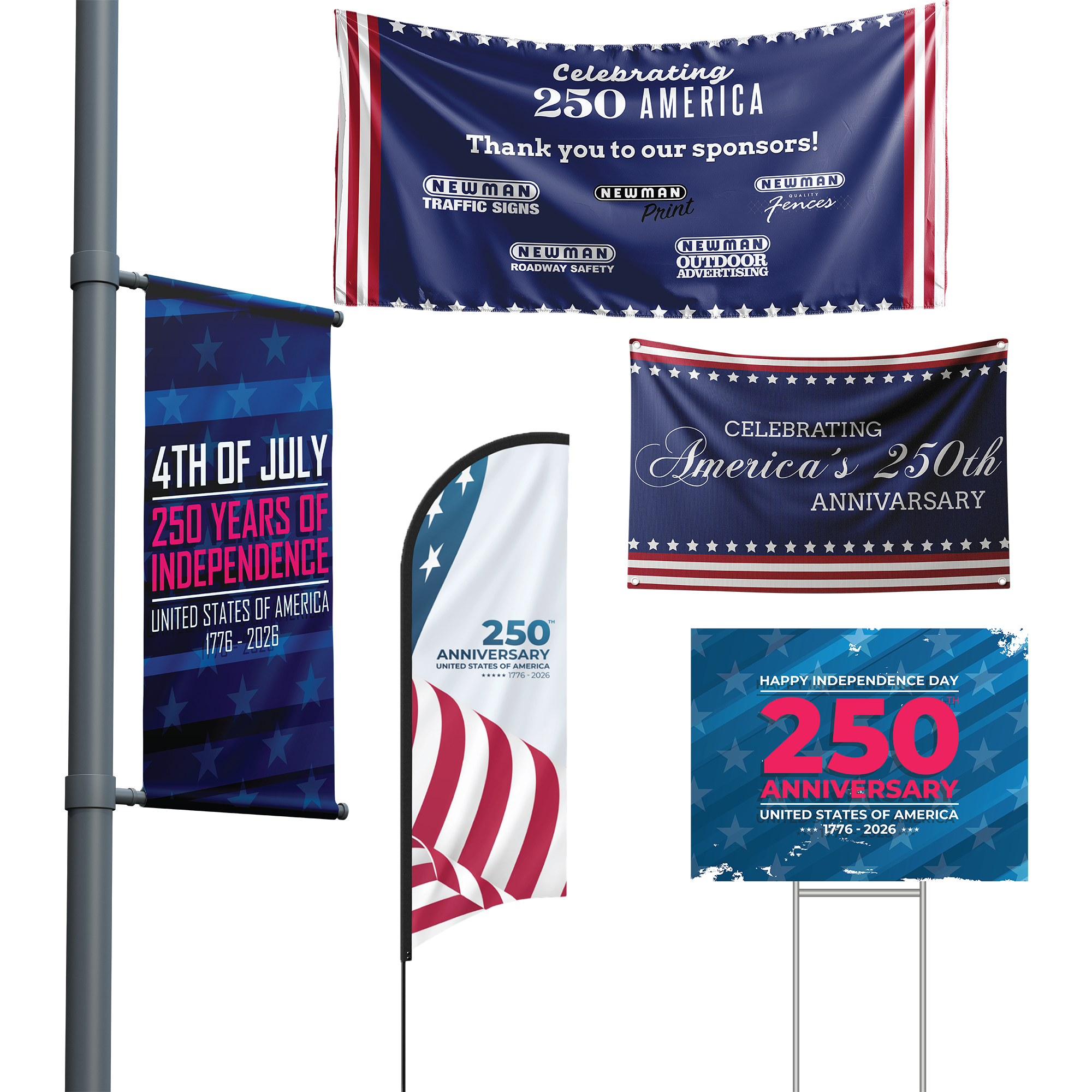 AMERICA'S 250TH ANNIVERSARY - EVENT BANNERS