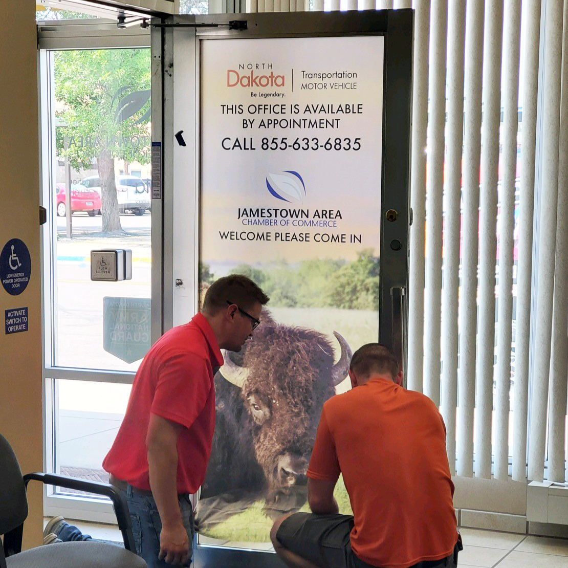 Window perf, window graphics installation.