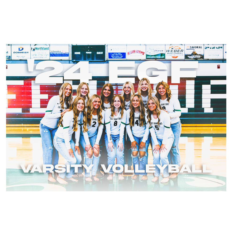 Custom large vinyl team banner for high school sports in East Grand Forks, MN.