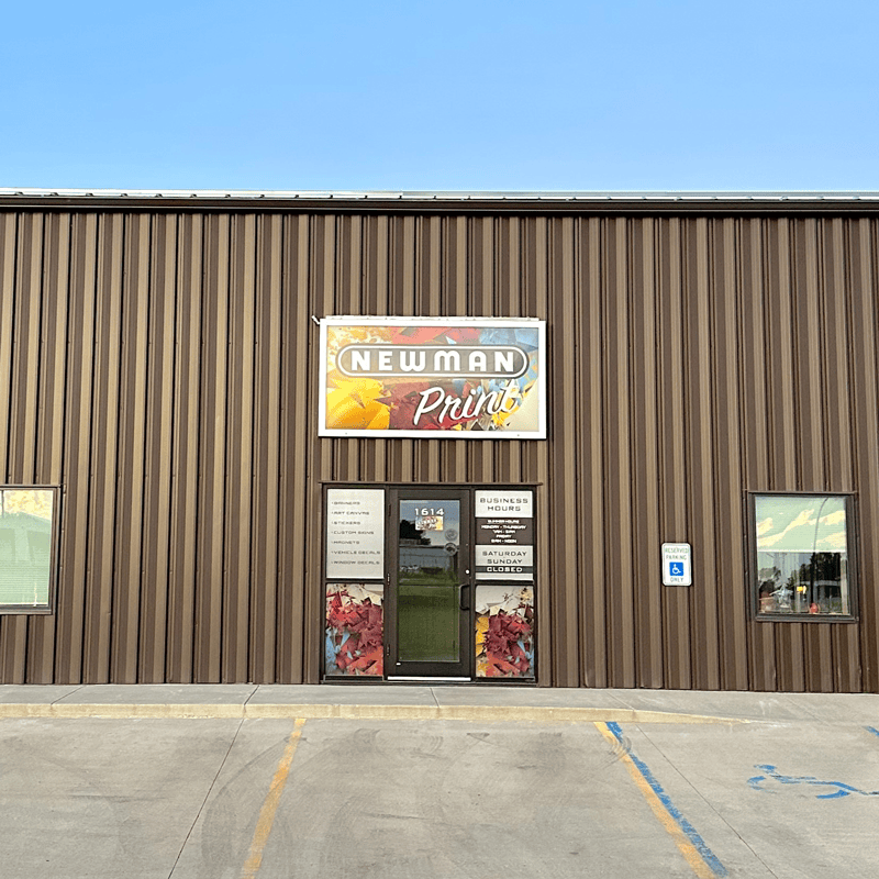 Newman Print Building Exterior in Jamestown, ND.