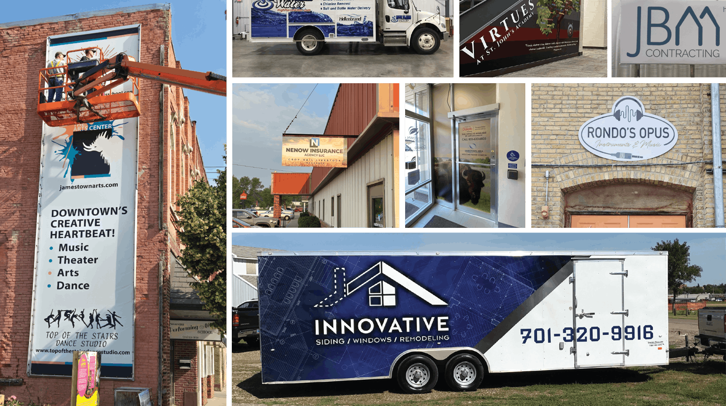 Custom print products done by Newman Print in Jamestown, ND.