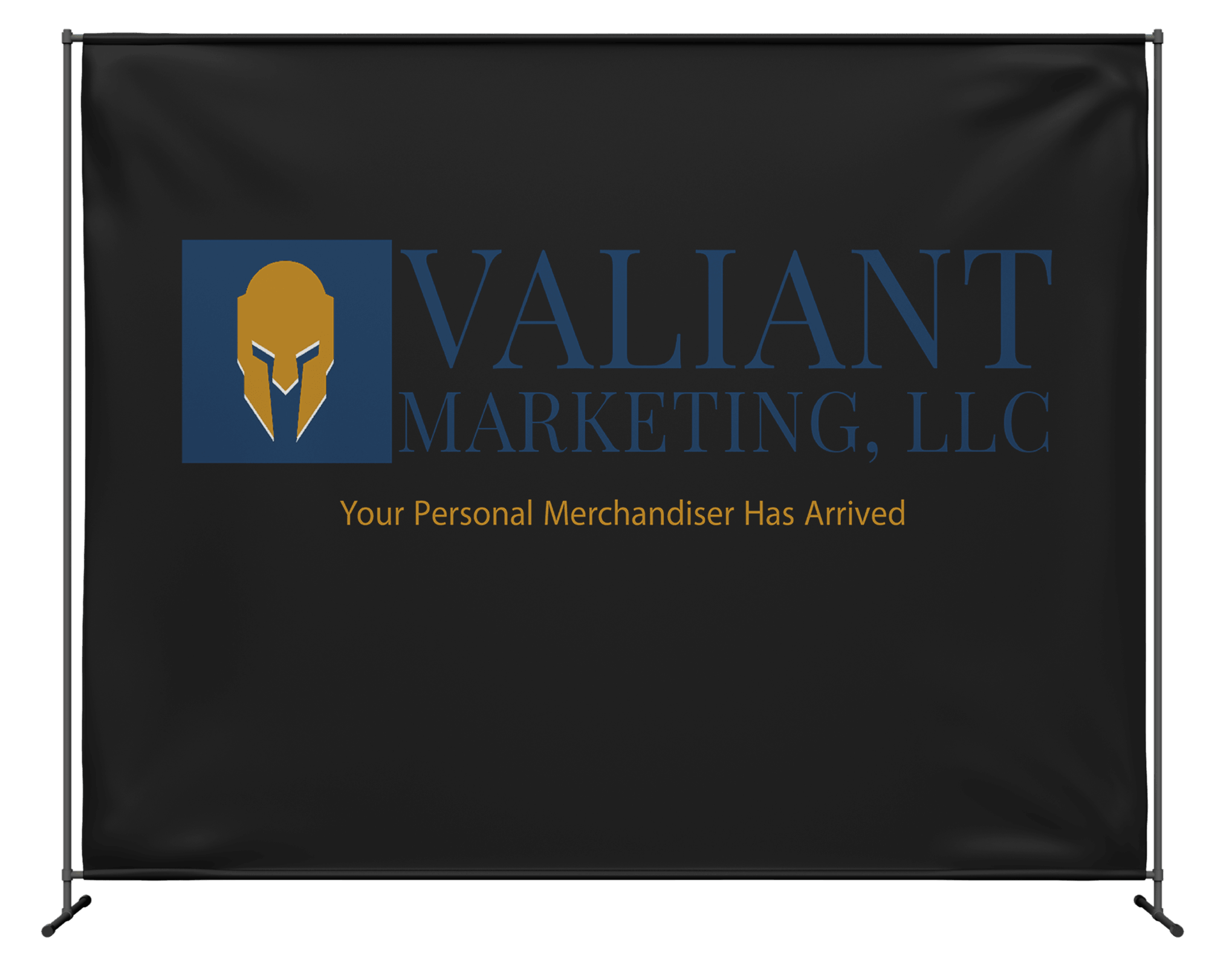 Custom fabric backdrop for Valiant Marketing event in Jamestown, ND.